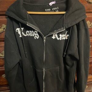 Black Zip Up Sweater for Men